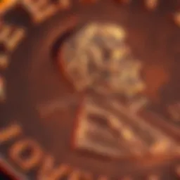 Detailed view of a 1955 Lincoln penny showing potential double die features for evaluation.