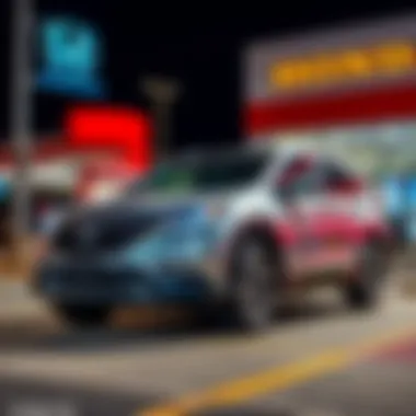 2016 Honda CR-V EX-L A 2016 Honda CR-V EX-L parked at a dealership, showcasing its sleek design and 90,000 miles on the odometer