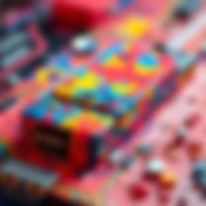 3D Printed Drive Prototype A close-up of a colorful 3D printed drive project, showcasing its unique design and texture, highlighting the challenges faced in digital creation using Paint 3D.