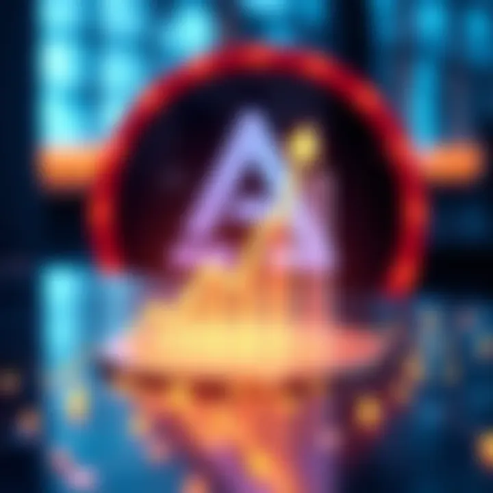 Aave logo with a rising chart symbolizing 20% DeFi TVL dominance and token value increase.