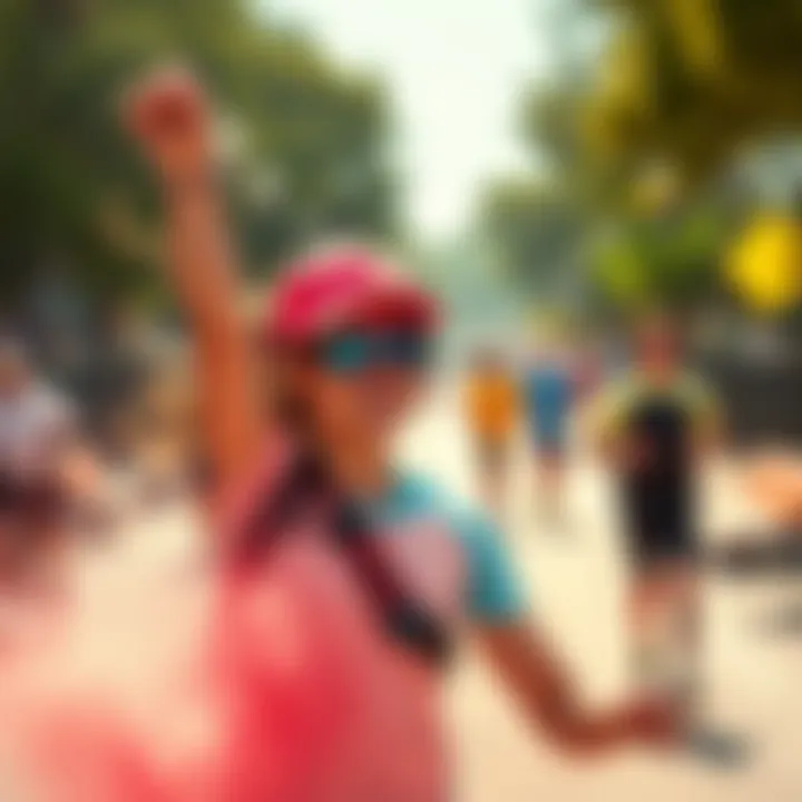 A vibrant photo showcasing someone engaging in sports or outdoor activities for the Capture Your Active Day Contest.