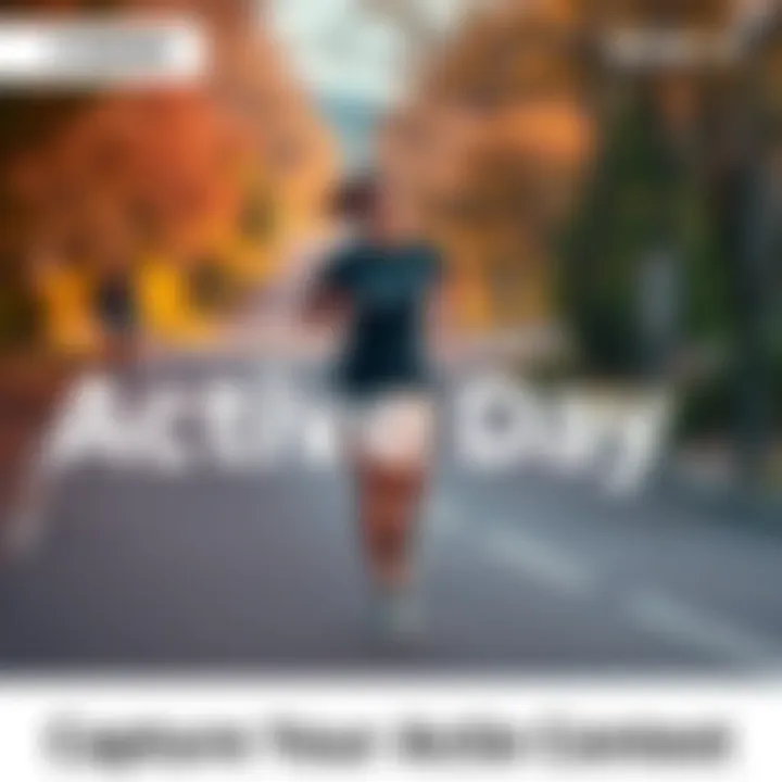 A person enjoying an outdoor activity, like running or cycling, showcasing an active lifestyle for a contest submission.