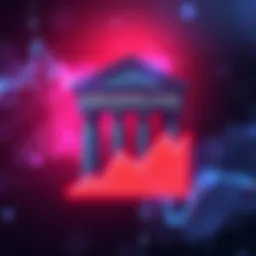 Address Poisoning Attack Alert A digital alert showing a warning about address poisoning attacks with a graphic of a bank and a downward trending chart, symbolizing financial loss.