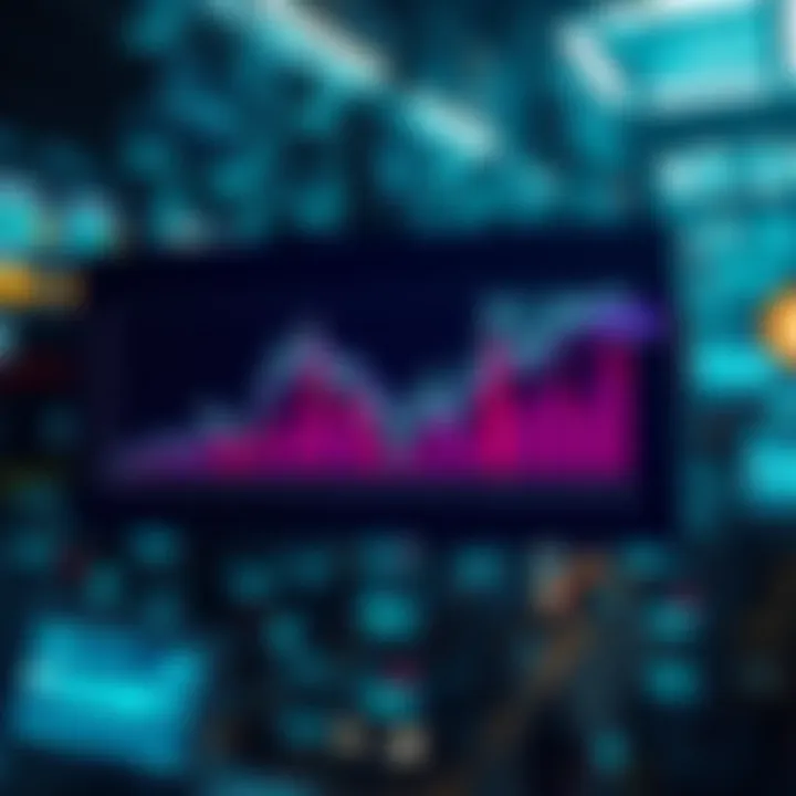 A graphic showing fluctuating transaction fees with a chart and a busy network environment during a launch, highlighting the need for changes in fee strategies