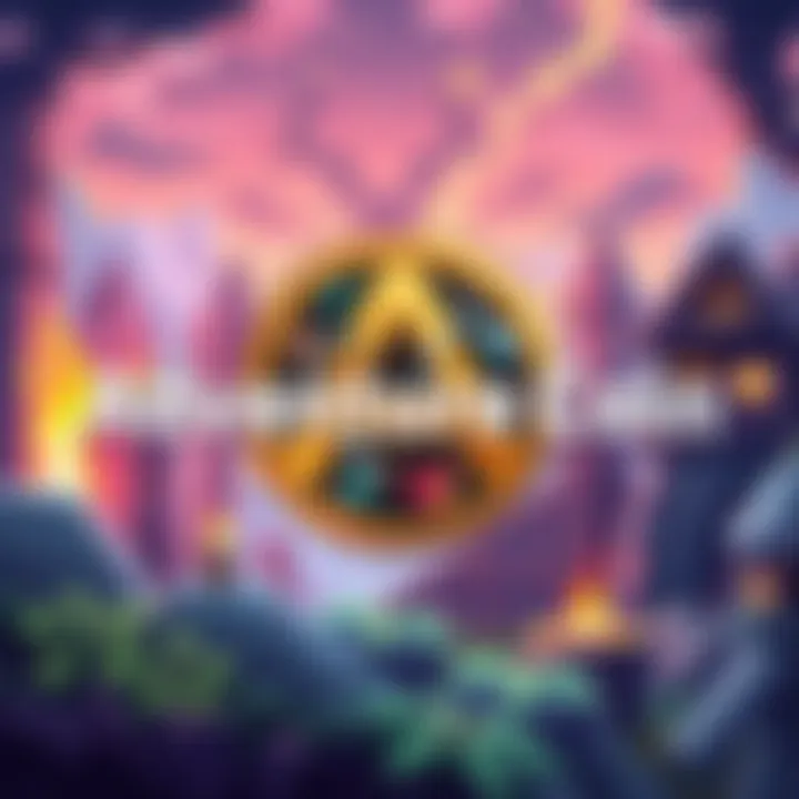 A vibrant illustration of the AdventureCoin logo with 8-bit and 16-bit RPG elements in the background, showcasing a fantasy gaming theme.