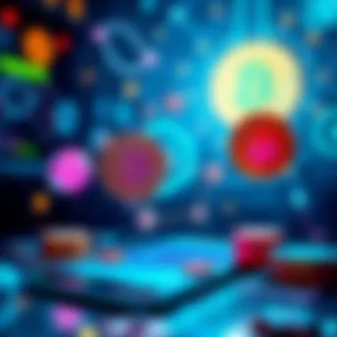 A visual representation of AI technology interacting with Bitcoin and stablecoins, showing digital coins and futuristic tech elements