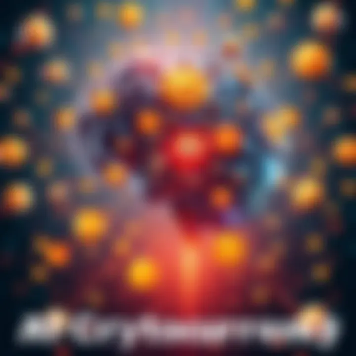 An illustration of a robotic brain connected to cryptocurrency symbols, showcasing AI's view on the future of crypto.