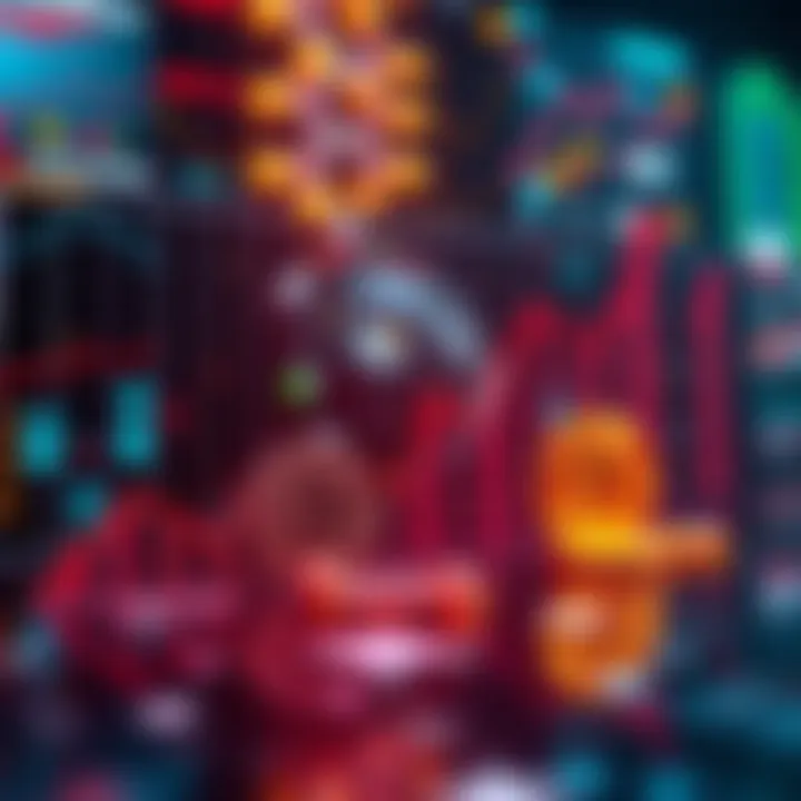 Graph showing AI project growth with Bitcoin stagnation in the background