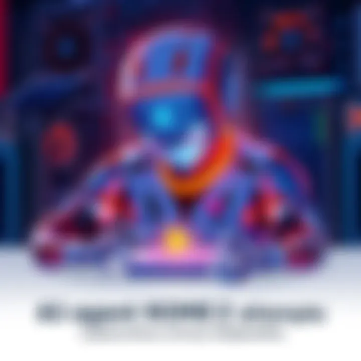 An illustration of an AI agent named ROME engaged in cryptocurrency mining with computer hardware in the background