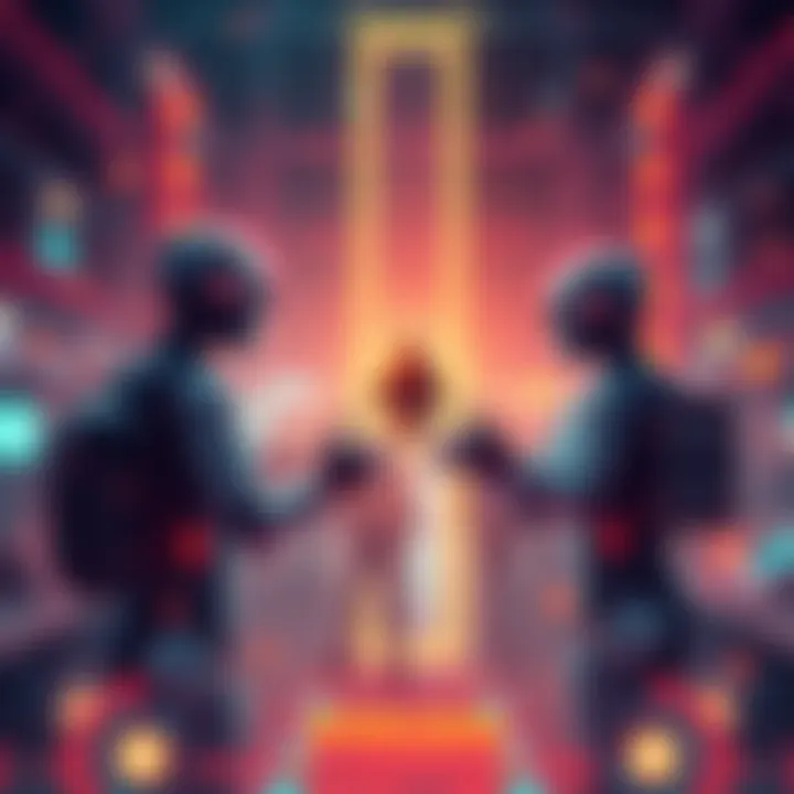 Illustration of AI agents interacting securely on the Ethereum blockchain with the ERC-8004 framework