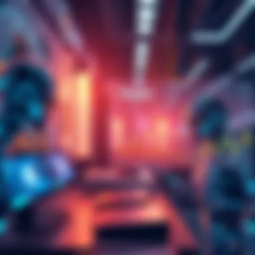 AI Agents Making Purchases An illustration showing a digital interface where AI agents are processing transactions independently, highlighting the role of technology in finance.