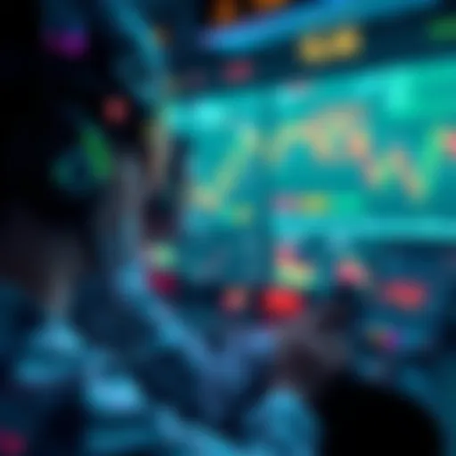 A digital interface showing AI financial copilots assisting traders with real-time data analysis and market trends.