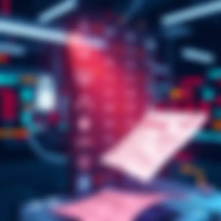 An illustration showing an AI system processing identification documents, with some details blurred out to protect sensitive information.