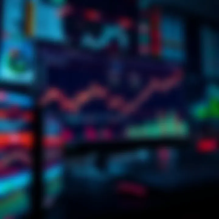 A computer screen displaying an AI trading bot interface with graphs and charts related to spot trading profits.