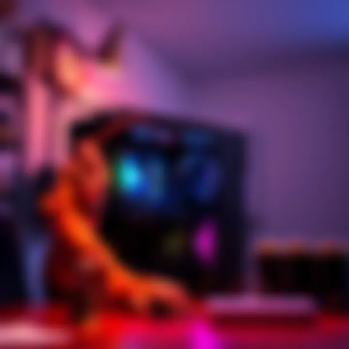 A person assembling a computer with disconnected components to ensure maximum security for Bitcoin holdings.