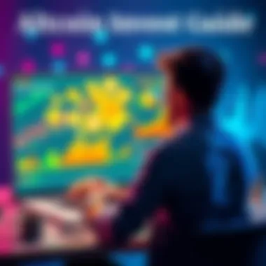 Altcoin Investment Guide A person analyzing various altcoins on a laptop screen filled with charts and graphs, symbolizing cryptocurrency investment opportunities in 2026.