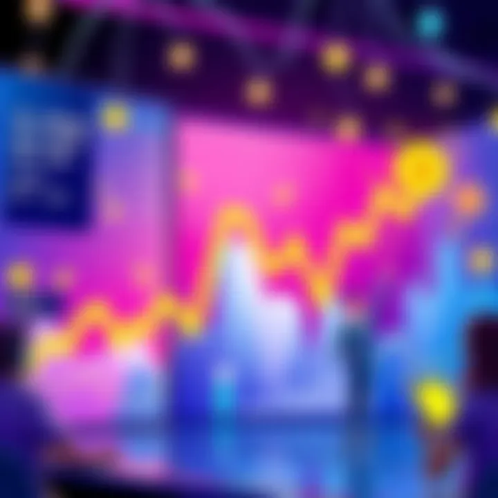 A vibrant illustration showing a chart with rising altcoin trends and excited traders watching the market.