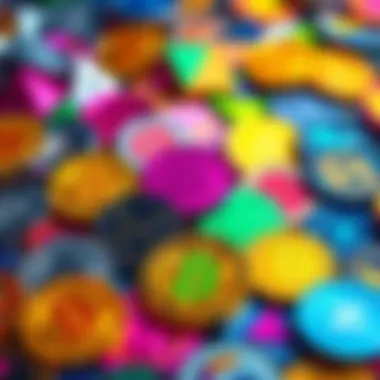 Various colorful altcoin symbols representing potential growth in the cryptocurrency market for 2026