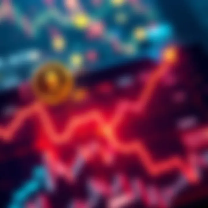 Graph showing steep decline in altcoin values with Ethereum, Solana, and XRP highlighted.
