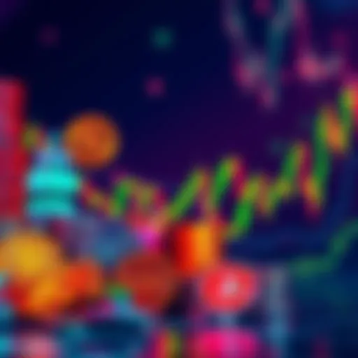 Altcoins Surging in a Down Market Various altcoins like Unibase and Block Street showing sharp price increases on a graph, contrasting with a downward trend in the crypto market.