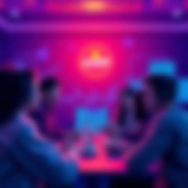 Group of people engaging in a discussion about Amp Token online