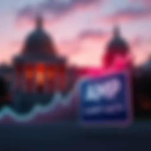 Graph showing the rise in AMP cryptocurrency value alongside a Senate vote sign for the CLARITY Act