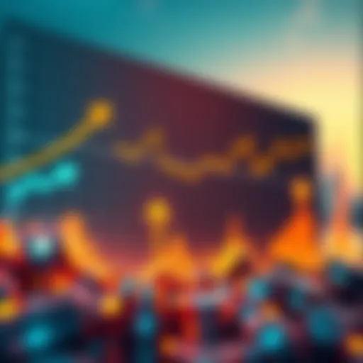 A graph showing a significant drop in asset prices with arrows indicating money flow into the market.