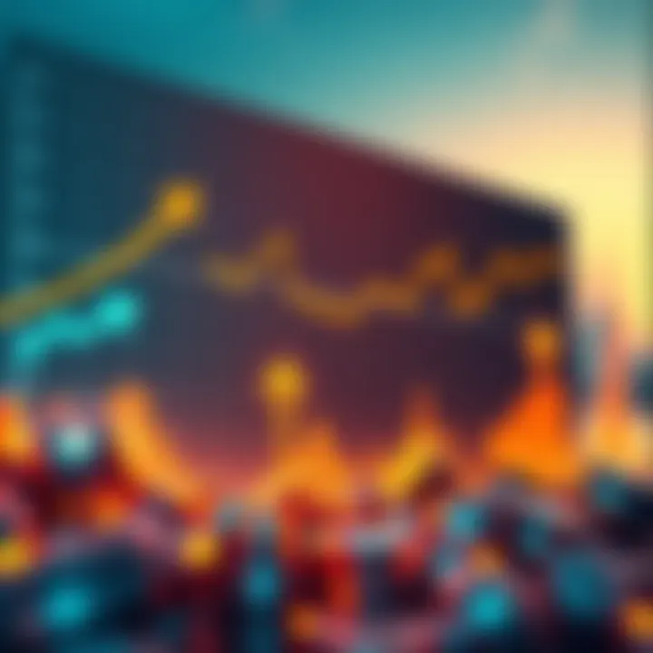 Asset Prices Decline A graph showing a significant drop in asset prices with arrows indicating money flow into the market.