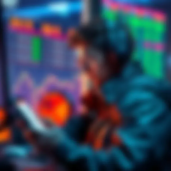 A player examines rental earnings in the Atlas Earth game, looking concerned about potential drops