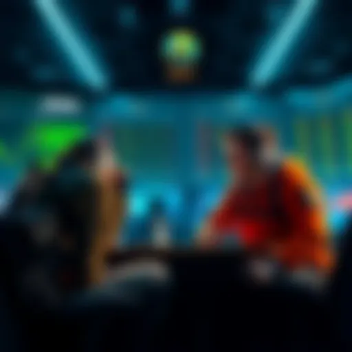 Players discussing discrepancies in Atlas Earth earnings with calculators and game stats in the background.