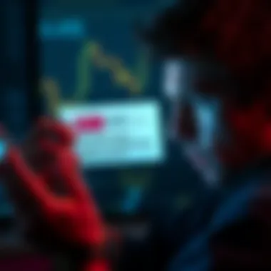 A person looking at an email notification from the ATO about cryptocurrency tax reporting requirements, with a worried expression.