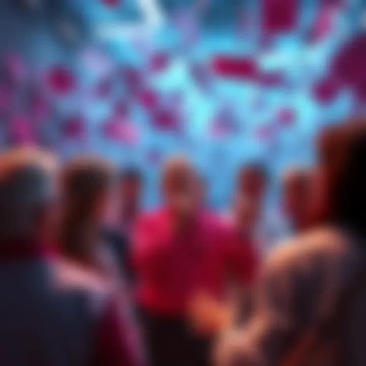 Frustrated members of the ATOM community expressing concerns on a chaotic user board filled with random posts