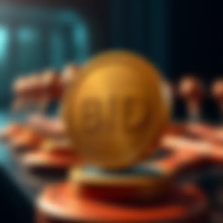 Auction Bid Confusion A close-up of a bid token with auction paddles in the background, illustrating the confusion around auction claims.