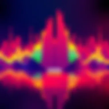 Colorful audio waves representing key moments from Danny's Ask Me Anything session