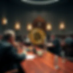 Members of the Australian Senate discussing the new bill for bitcoin integration during a session