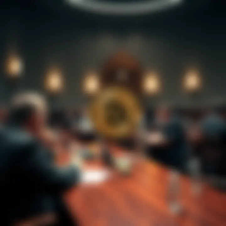 Members of the Australian Senate discussing the new bill for bitcoin integration during a session