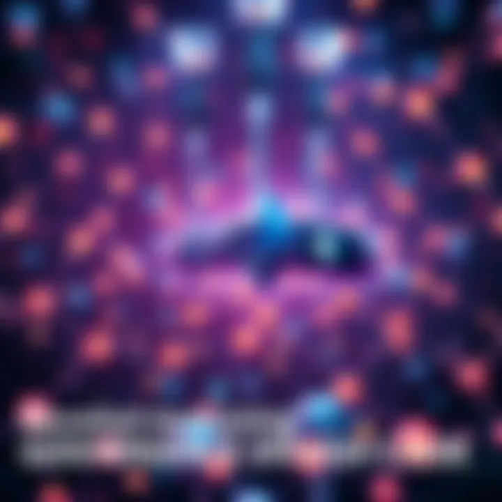 A visual representation of Ethereum's automated governance, showing interconnected nodes and digital contracts symbolizing rule enforcement.