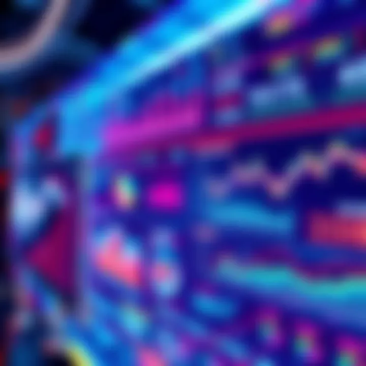 A visual representation of automated liquidity provider tools with graphs and charts, showcasing efficiency in fee management for Uniswap V3