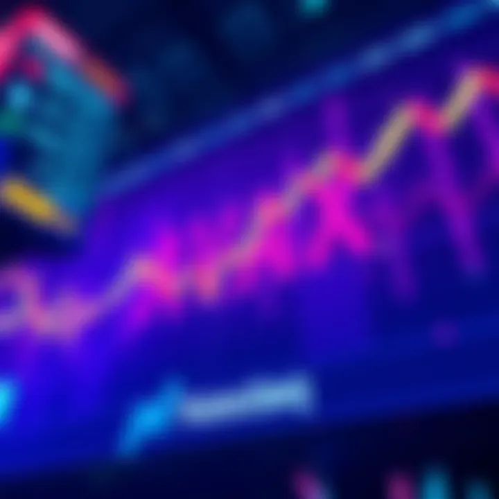 The launch of VanEck's $VAVX ETF on NASDAQ, featuring a vibrant representation of cryptocurrency trading