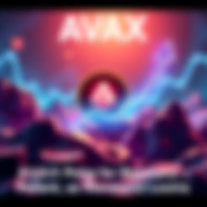 A visual representation of AVAX showing upward movement, symbolizing recovery and growth in the cryptocurrency market.