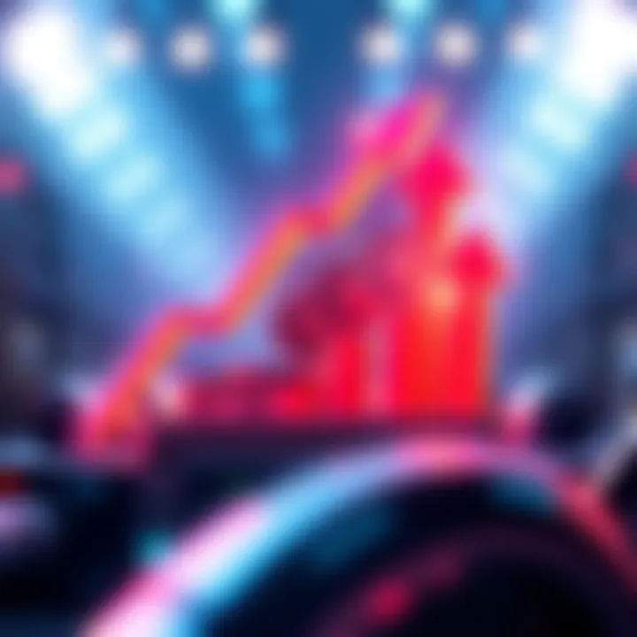 A visual representation of AVAX tokens being staked in a digital wallet with growth arrows indicating increased rewards.