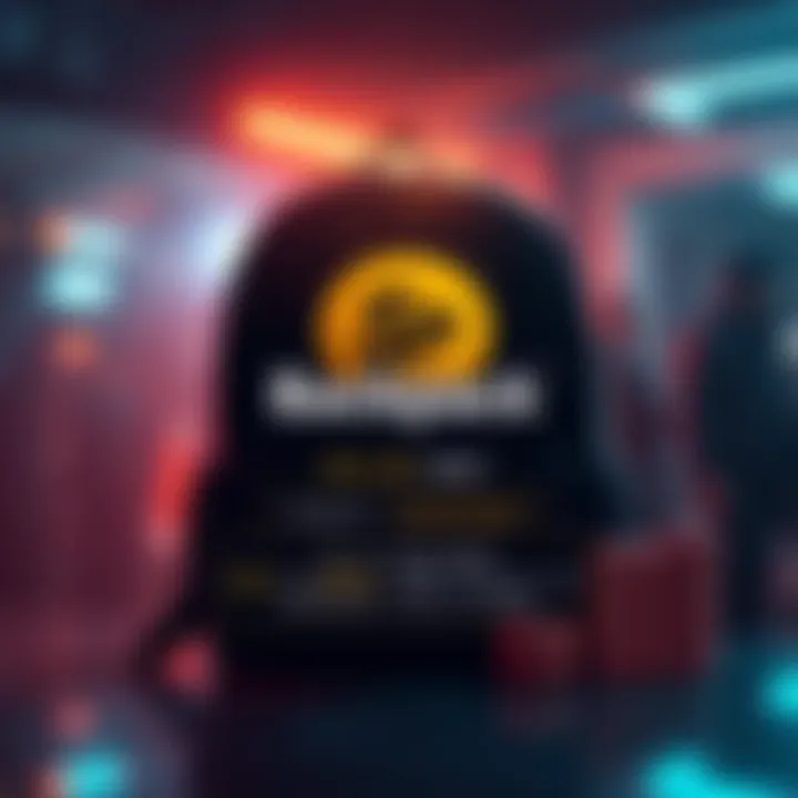 Backpack Token Launch Announcement Graphic showing the Backpack ($BP) logo with details about its launch on BitMart, highlighting the date and investment options