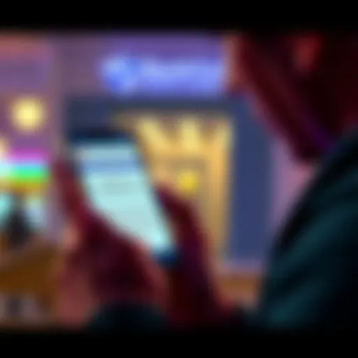 A person looks at their phone with a notification from Bank of Scotland about a denied deposit to Kraken.