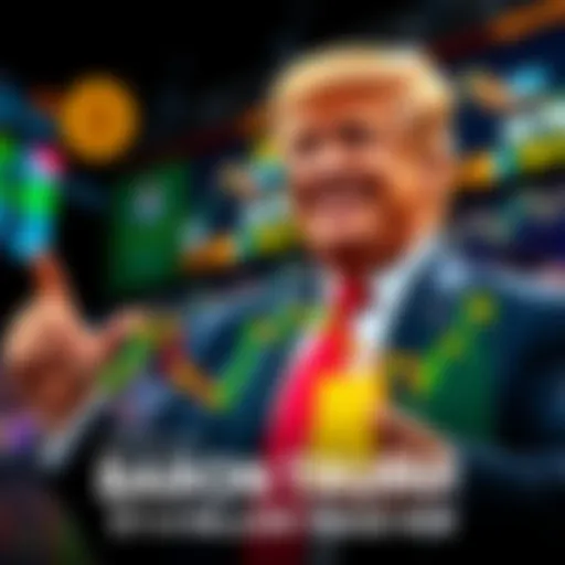 Baron Trump smiling while holding a trading chart showing profit