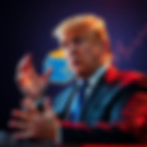 Barron Trump discussing cryptocurrency investments with a digital wallet graphic in the background