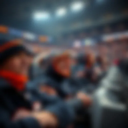 Disappointed Bears fans in stadium after team's defeat