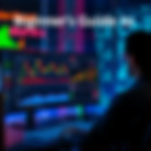 Beginner's Guide to DeFi A person looking at a computer screen with DeFi charts and graphs, highlighting safe strategies for newcomers in finance.