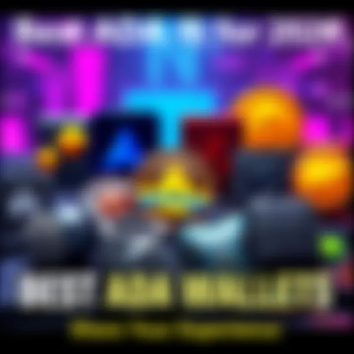 A variety of ADA wallets displayed with unique designs, encouraging people to share their experiences and preferences.