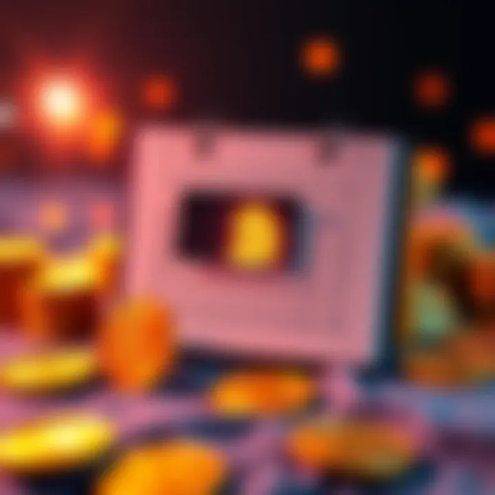 A calendar highlighting the best day of the week to buy Bitcoin, with Bitcoin symbols around it