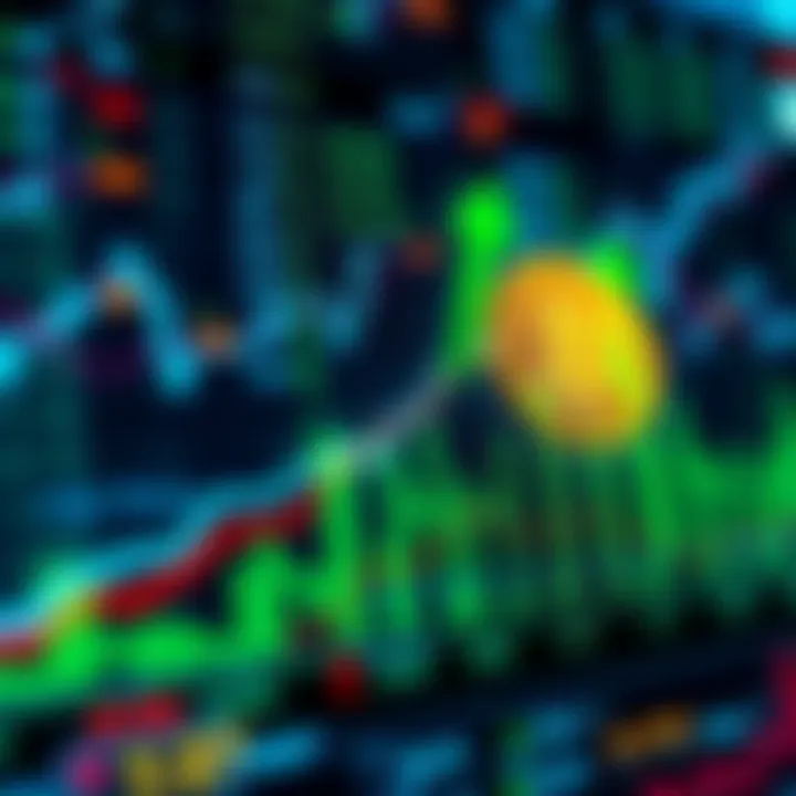 A chart showing an upward trend for BICO cryptocurrency with green arrows indicating potential gains, set against a digital background of currency symbols.